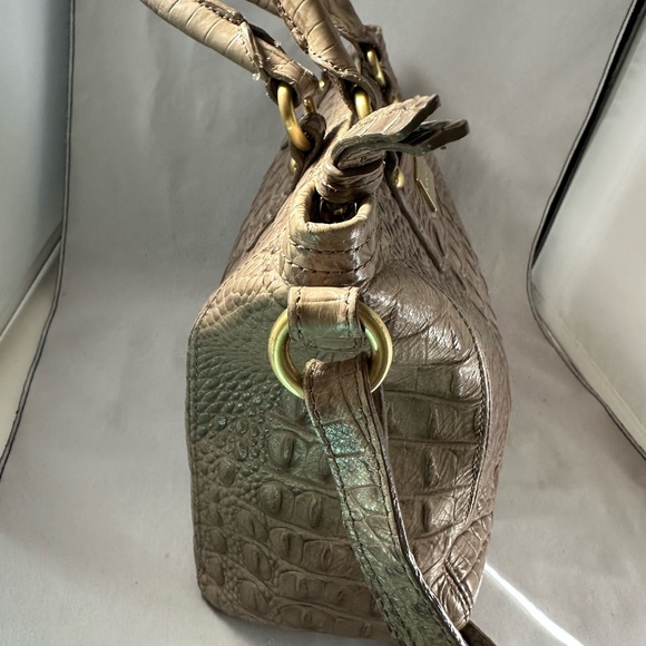 Brahmin Tan Crocodile Embossed Satchel - Picture 3 of 7